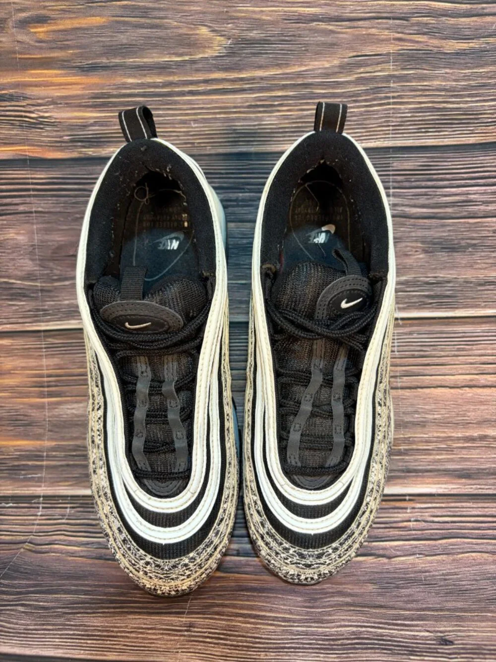 Nike Air Max 97 Cocoa Snake Women's Athletic Lace Up Shoes Size 8